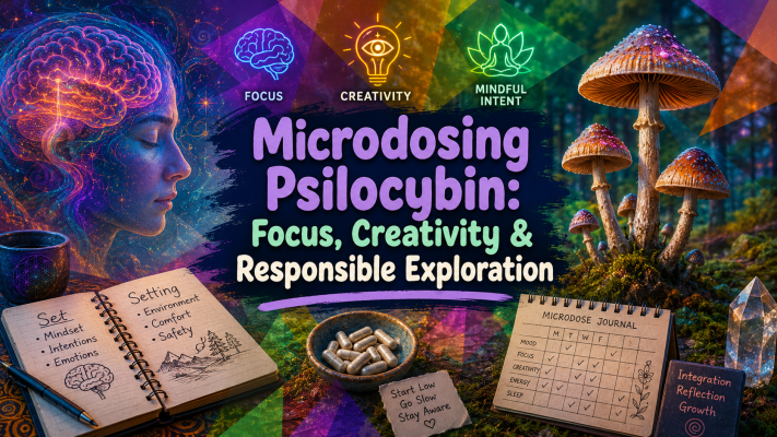 Microdosing Psilocybin: Focus, Creativity & Responsible Exploration