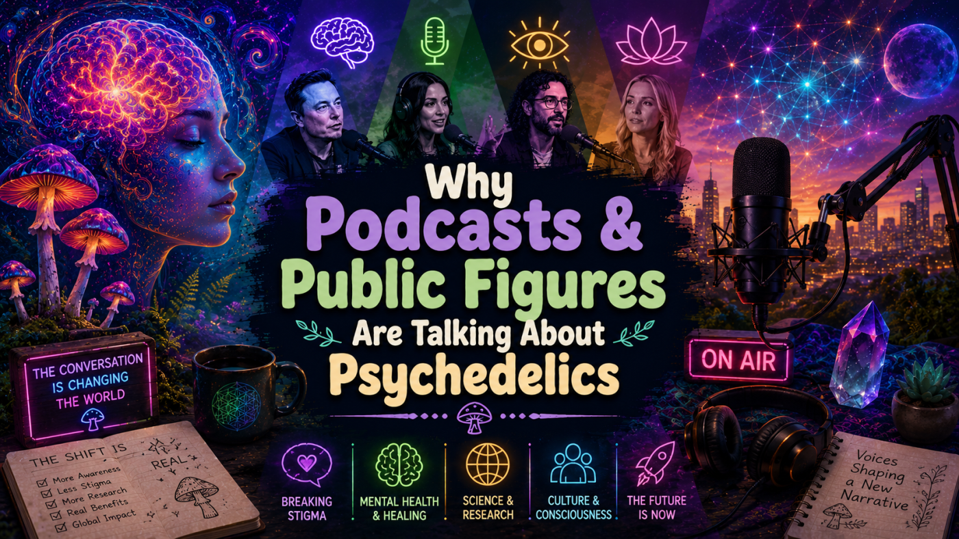 Why Podcasts & Public Figures Are Talking About Psychedelics