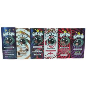 One up Mushroom chocolate bars